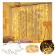  Dekoracija LED ZAVJESA (200 LED SVJETLA) 3M X 3M TOPLO BIJELA / TOPLO BIJELA
