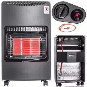 Germina plinski grijač 4200 W crna 42 x 720 mm