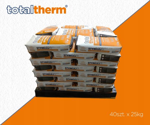 Zaprawa klejąca Styrklej U TotalTherm® 40 kom x 25 kg (1000 kg/ 1 tona)