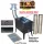  Dimnica set, kamin, 3 mm, vrt, rešetka od lijevanog željeza, cijev, koljeno