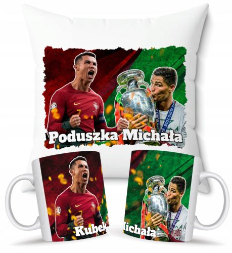  SET JASTUK + ŠOLICA RONALDO CRISTIANO CR7 + POKLON IME ZA OBOŽAVATELJA