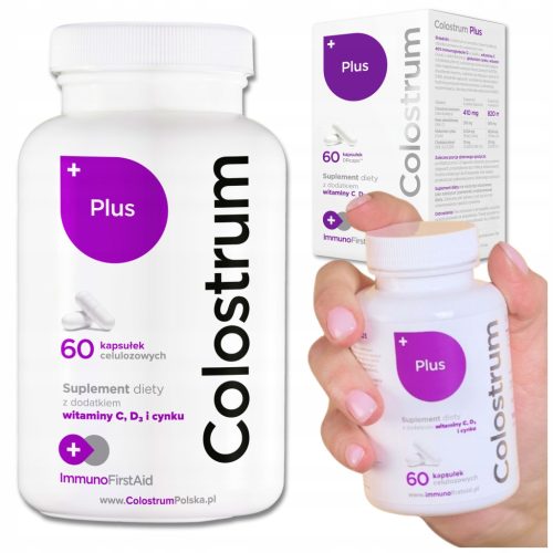 Colostrum Plus s vitaminom C, cinkom i vitaminom D3 u kapsulama - Dodatak prehrani za imunitet