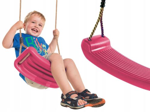 Bezbedna plastična ljuljačka za decu, sedište za KBT ljuljačku, roze