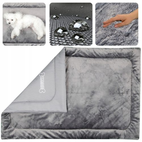 Ljubimac madrac za pse sive boje 90 cm x 60 cm