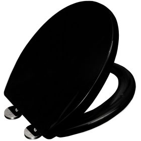 WC daska Aqui CLASSIC, crni polipropilen