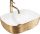 Nadgradni umivaonik Belinda White / Gold Brush