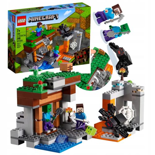  LEGO MINECRAFT NAPUŠTENI RUDNIK SPIDER MAINCRAFT BLOKOVI POKLON SET