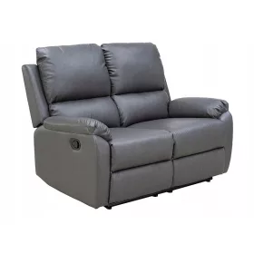   Sofa Spencer 2 na razvlačenje, umjetna koža, sivi Buffalo 06