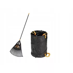 FISKARS Grablje za lišće Solid XL 65cm + Košara PopUp 56L