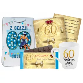  Poklon za 60. rođendan Žene, šalica, čokolada, želje