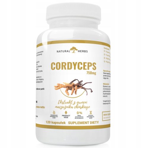 Cordyceps 750mg - Prirodni Booster Energije i Imuniteta, 120 Kapsula