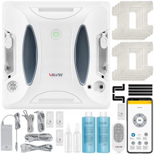 Welltec RX3 Pro Profesionalni Robot za Čišćenje Prozora s Wi-Fi-om i Daljinskim Upravljanjem