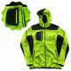 Topla muška i ženska softshell bluza s kapuljačom, žuti pletivo, XXL