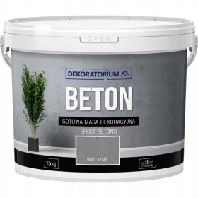   Dekoratorium arhitektonska betonska dekorativna žbuka DB01 siva 15 kg