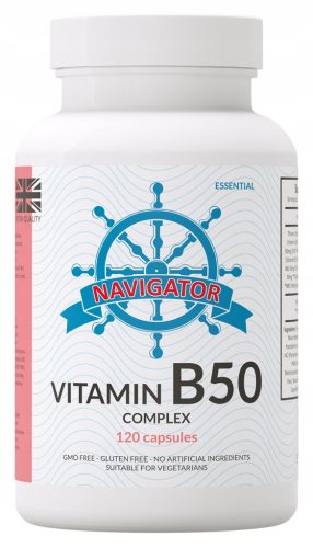 Kompleks vitamina B50 Navigator VEGE - 120 kapsula za podršku imunitetu i živčanog sustava