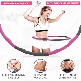   Sport24 Teški Hula Hoop za Teretanu s Utezima za Fitness Vježbe 72-95 cm