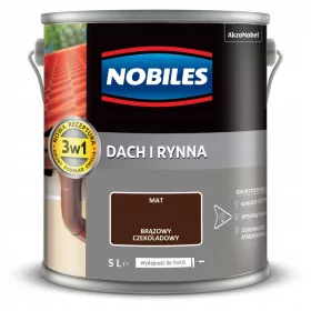 Nobiles Boja za metalne krovove i oluke Brown Chocolate 5L