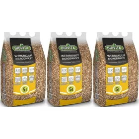   Vrtna zemlja - 3 x Hortikulturni vermikulit 1-5mm 5L. prirodne mineralne granule - ukupno 15L