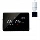 Digitalni WIFI termostat za kontrolu kotla preko TUYA aplikacije, napajanje USB/baterija, crni