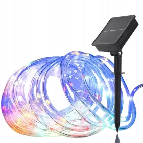   Solarni vrtalni set za vanjsku rasvjetu 200 LED girlanda božićnih lampica multi 22m