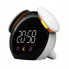 Budilica, bijela, 12,8 cm