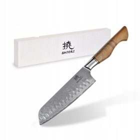 Kuhinjski nož Shiori Santoku od damask čelika 18 cm