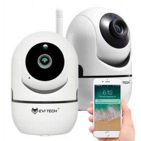 Električna rotirajuća kamera za bebe EVI bijela