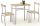 Halmar Lance set stola s 2 stolice 50x82 cm sonoma hrast
