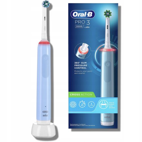  Oral-B Pro 3 3000 električna četkica za zube, plava i bijela
