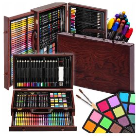   UMJETNIČKI SET ZA SLIKANJE I CRTANJE ZA DJECU U KOFERU S 142 ELEMENTA