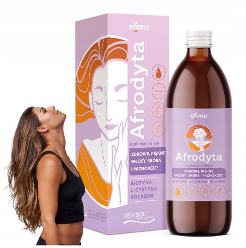 Afrodyta Efime - Dodatak Prehrani za Zdravlje Kože i Kose s Kolagenom i Vitaminima