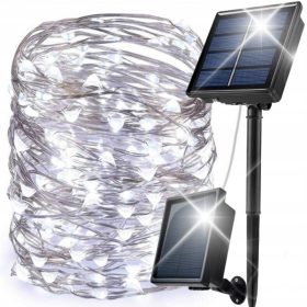    SOLARNE VRTNE BOŽIĆNE SVJETLE GARLAND 100 LED ZA VANJSKO I UNUTARNJE