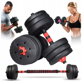  Bitumenske bučice 2x10 kg sa konektorom, set 20 kg