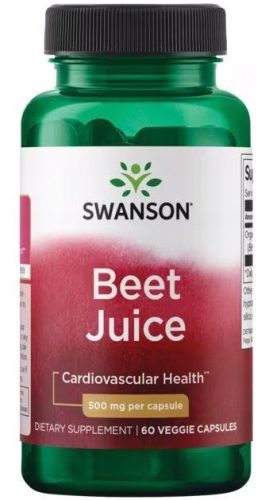 Swanson Organski Sok od Cikle - 60 Vegetarijanskih Kapsula za Zdravo Cirkulaciju