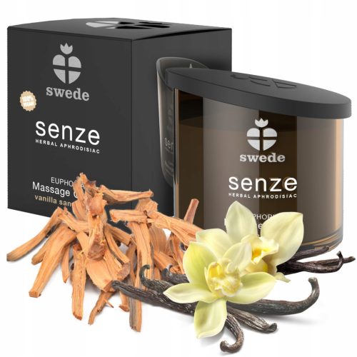 Soja svijeća za masažu s mirisom sandalovine - 100% prirodna formula