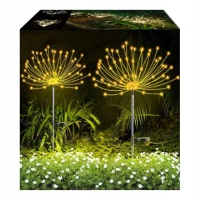  Solarna lampa, crna, 95 cm, 2 kom.