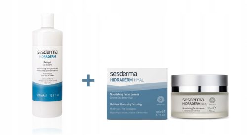 HIDRADERM Set za njegu tijela: Gel za tuširanje i mlijeko za tijelo