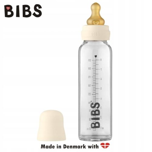 BIBS staklena bočica protiv grčeva za bebe 225 ml IVORY