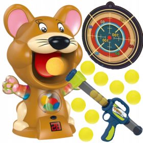   DJEČJA IGRAČKA ZA VJEŠTINE GAĐANJA U METU S PIŠTOLJEM I LOPTOM