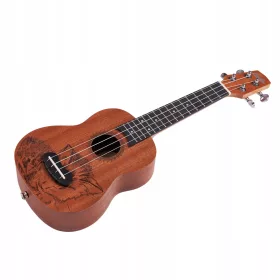   LAILA UFG-2111-S CAT Sopran Ukulele s gravurom mačke + besplatna torbica