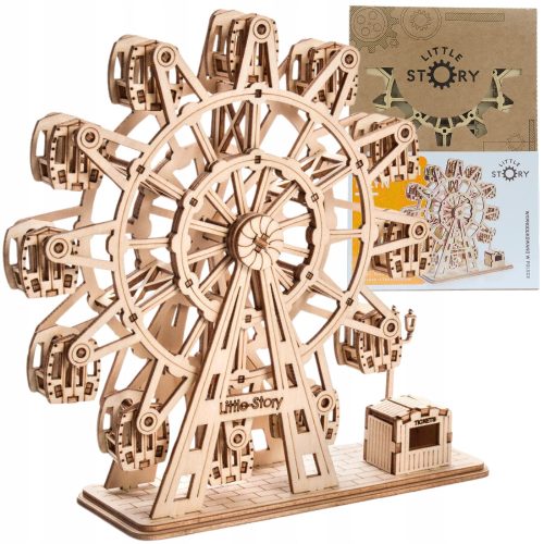 Drvena slagalica 3D model DIY - Vrtuljak s panoramskim kotačem
