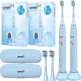    2x OMEO +365 Teeth&Face Blue Sonic električna četkica za zube