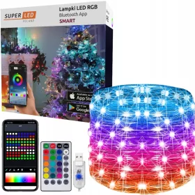   Inteligentno LED božićno drvce SuperLED Smart 20m s 101-200 lampica