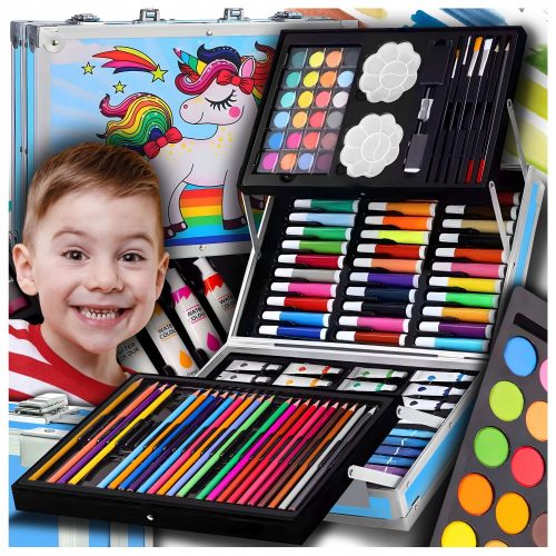 DJEČJI SET za slikanje, djevojčice, UMETNIČKI, PLASTIČNI, kofer
