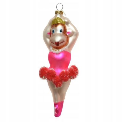  Staklena balerina balerina kostimirana životinja, 18,6 cm