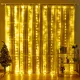 SVJETLOSNA ZAVJESA SA 300 LED SVJETILJKI 3x3m TOPLA BIJELA GIRLANDA DALJINSKI