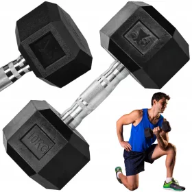  Activ/Space obložene/gumirane fiksne bučice 1x 10 kg