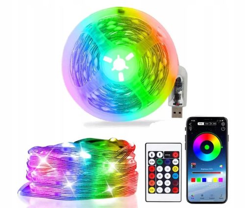 SK-Led Božićne svjetiljke za jelku unutar 10m 100 LED RGB IC Smart