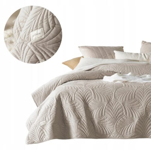Luksuzni prekrivač od poliestera Room99 240 cm x 260 cm u bež boji