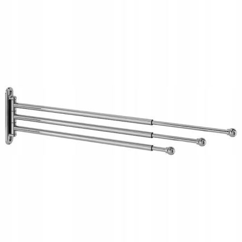 IKEA VOXNAN KROMIRANI VJEŠALICA ZA RUČNIKE 45CM, 3 RAMIENNY, ROZSUWANY